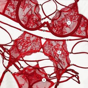 Honey Birdette SET (Bra, Garter, Underwear)